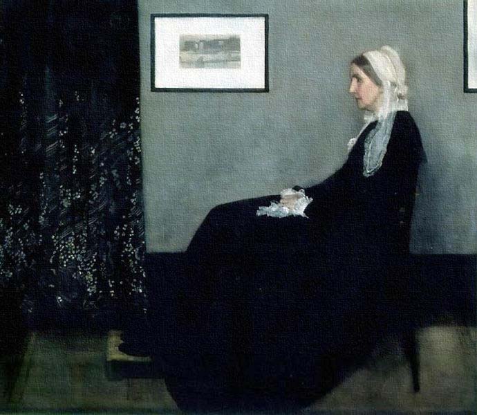 James Abbott Mcneill Whistler Arrangement in Grey and Black